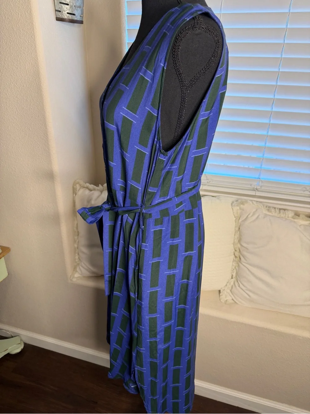 Corey Lynn Calter Marnie Geometric Print Belted Shirt Dress